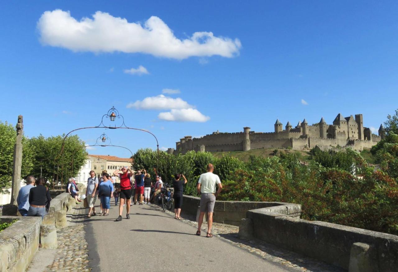 Tout Confort ! Calme, Climatisation, Parking Gratuit, Grande Terrasse, Ascenseur, Wifi Carcassonne Dış mekan fotoğraf