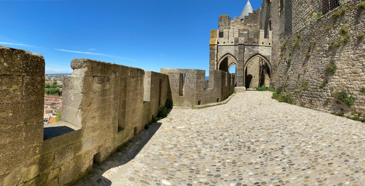 Tout Confort ! Calme, Climatisation, Parking Gratuit, Grande Terrasse, Ascenseur, Wifi Carcassonne Dış mekan fotoğraf