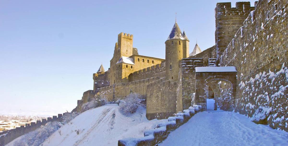 Tout Confort ! Calme, Climatisation, Parking Gratuit, Grande Terrasse, Ascenseur, Wifi Carcassonne Dış mekan fotoğraf