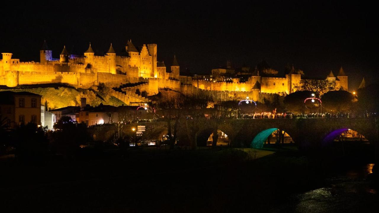 Tout Confort ! Calme, Climatisation, Parking Gratuit, Grande Terrasse, Ascenseur, Wifi Carcassonne Dış mekan fotoğraf